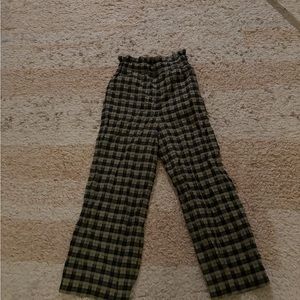 Ganni Checkered Flared Pant, Sz 34 NWOT